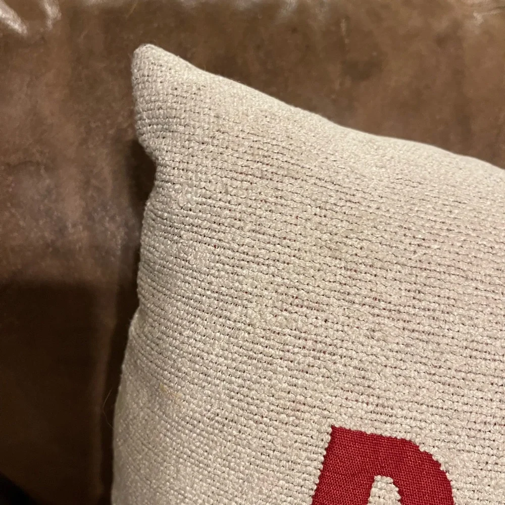 Holiday Pillow with saying